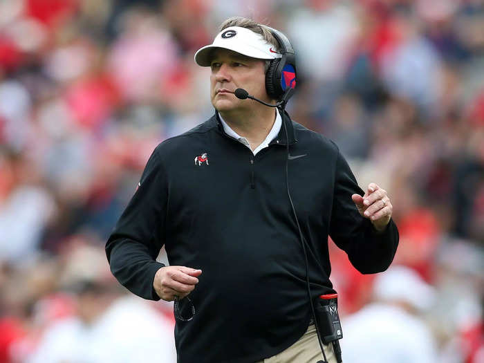 2. Kirby Smart, Georgia — $10.25 million