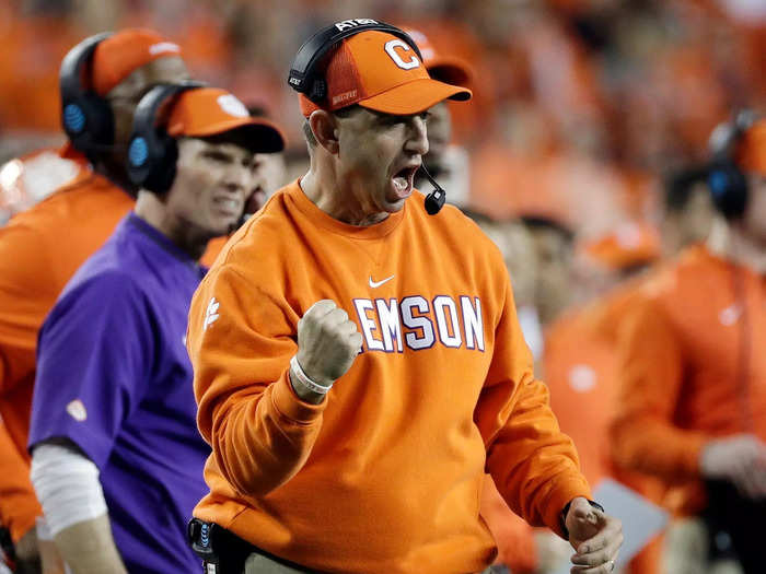 9. Dabo Swinney, Clemson — $8.3 million