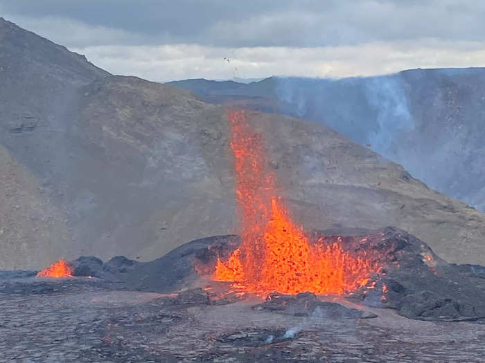 Few people get the opportunity to see a volcano erupt, which made the experience feel even more special.