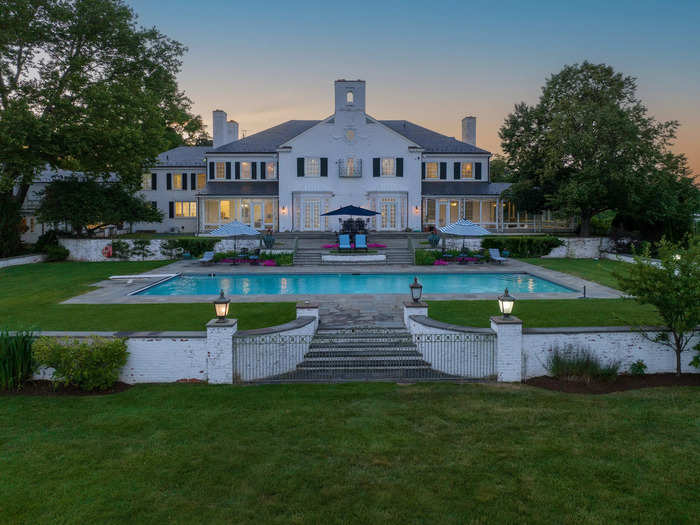 The 11-bed, 18-bath mansion is located at 21 Vista Drive in the Indian Harbor Association, a private community secured by a guard house.