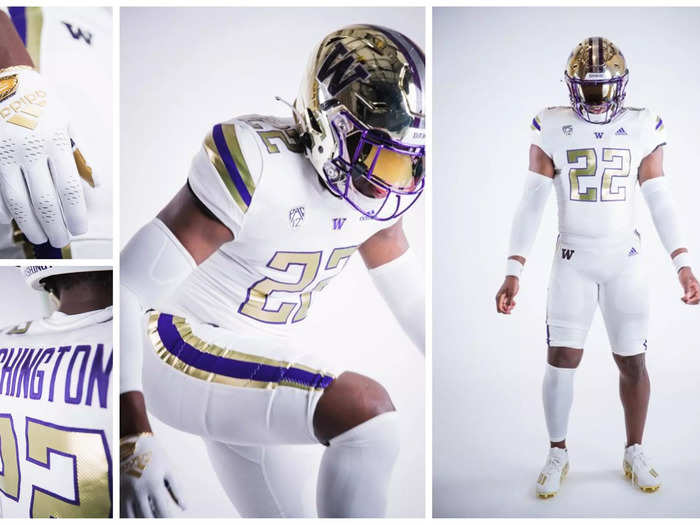 Washington has a new "Husky Royalty" uniform with plenty of gold accents.