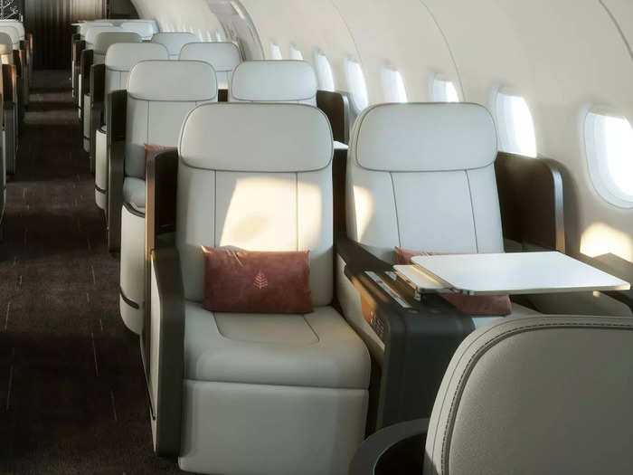 And instead of a large cramped charter buses, vacationers will be touring the world in a new custom Airbus A321neo lined with 48 lie-flat seats.