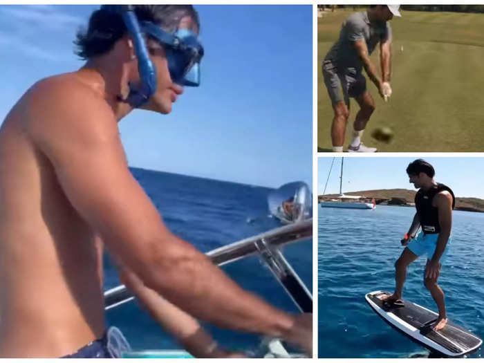 Carlos Sainz said he spent time back home with family and friends. He got in some golf, boating, watersports, and maybe even some snorkeling.