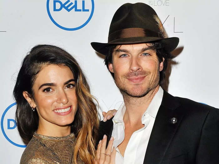 Ian Somerhalder is half a foot taller than his 5-foot-4 wife Nikki Reed, but she gets close in height with heels.