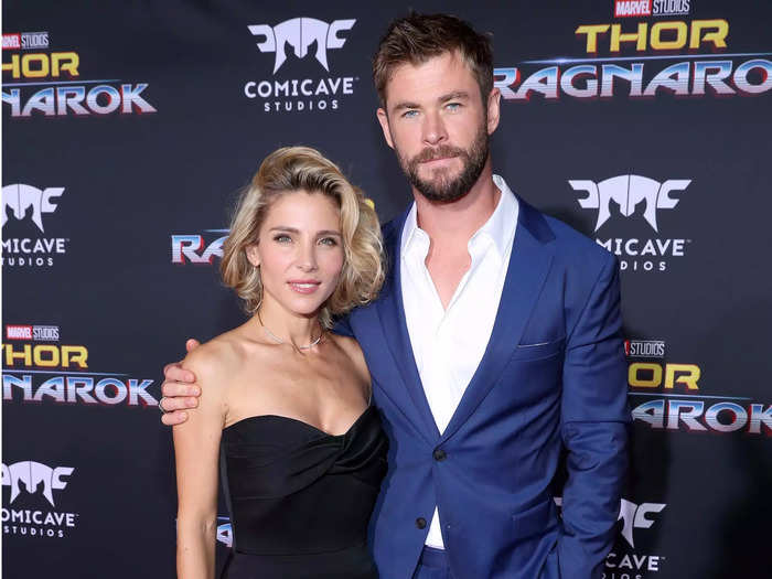 Chris Hemsworth, 6-foot-3, is a foot taller than his 5-foot-3 wife Elsa Pataky.