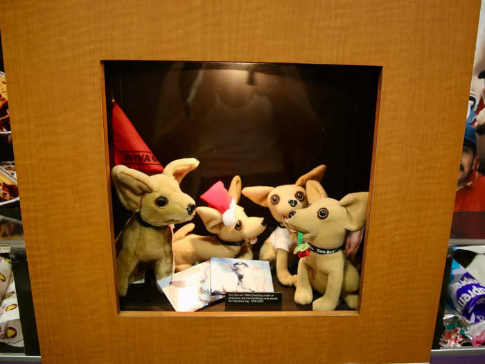 My personal favorite was a display of photos and stuffed animals of Gidget, Taco Bell