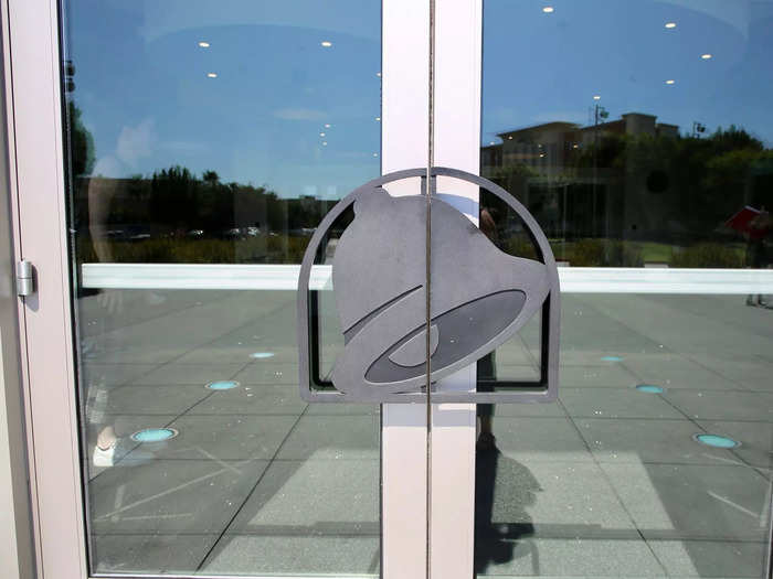 The bell logo appears everywhere, starting with the door handles at the main entrance.