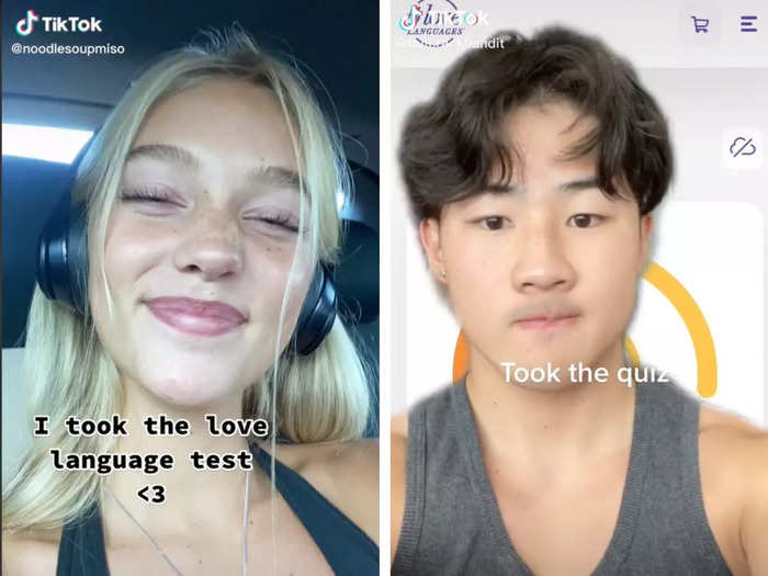 TikTok users have been captivated by a quiz that tells them what their primary love language is.