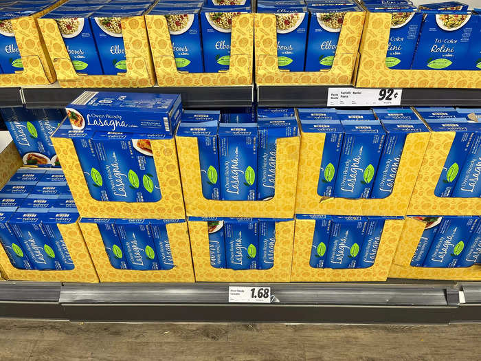 Lidl sells items straight from their delivery boxes in its US stores, too.