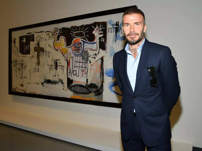 Beckham likes to spend his money on art.