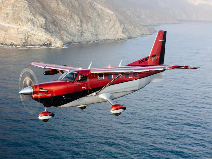 Specifically, the plane, which is powered by a Pratt & Whitney PT6A-140A engine, can cruise at 210 nautical miles, carry 3,700 pounds of cargo, and seat nine people, including a pilot and eight passengers.