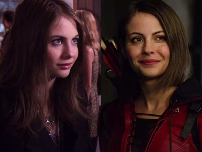 Fellow "Arrow" star Willa Holland also appeared on "Gossip Girl" before playing a DC Comics character.