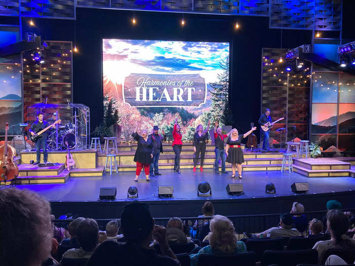 Like Disney parks, Dollywood offers musical performances in air-conditioned theaters to escape the heat.