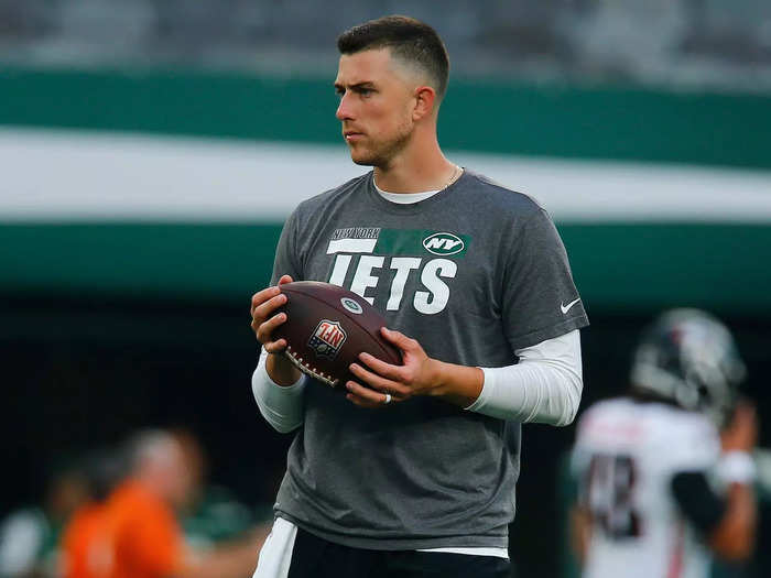 White is now with the Jets. He has only appeared in four games, but he set an NFL record in his first career start last season by completing 82% of his passes for 37 total completions.