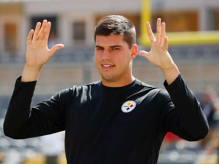 Mason Rudolph was the next quarterback taken in the draft, going to the Steelers in the third round, with the 76th overall pick.