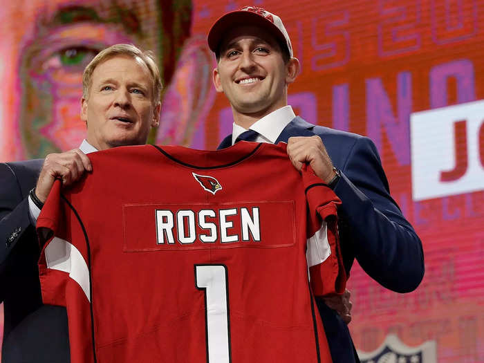 Josh Rosen went to the Cardinals with the 10th overall pick.