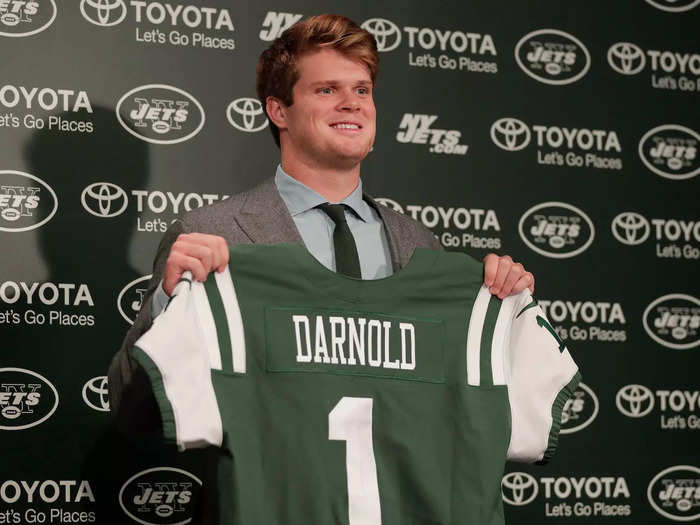 Sam Darnold was taken third overall by the Jets.