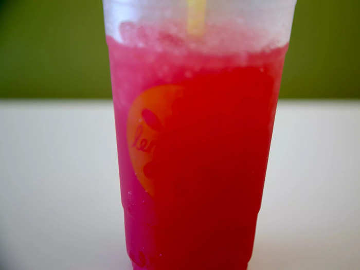 It was a beautiful hot pink, and super refreshing in the Orange County heat.