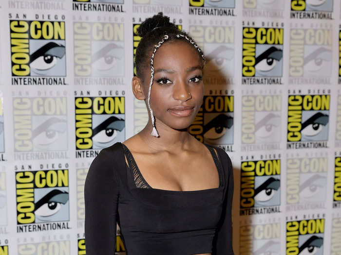 Kyo Ra, also known as Vanesu Samunyai, also sported two light-colored braids at San Diego Comic Con.