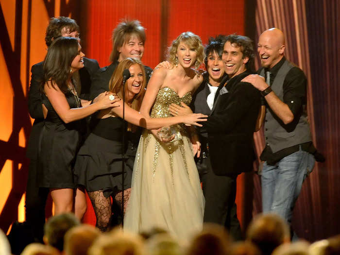 In 2009, Swift became the youngest person to ever win entertainer of the year at the Country Music Association Awards.