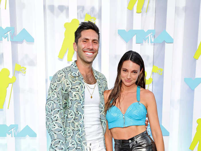 "Catfish" star Nev Schulman and his wife Laura Perlongo looked out of sync on the red carpet.