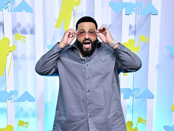 DJ Khaled chose a gray Prada outfit for his red-carpet appearance, but it almost looked more like a work uniform.