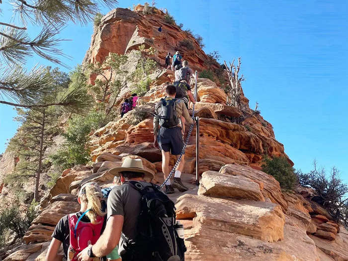 Regardless of when hikers climb Angels Landing, they