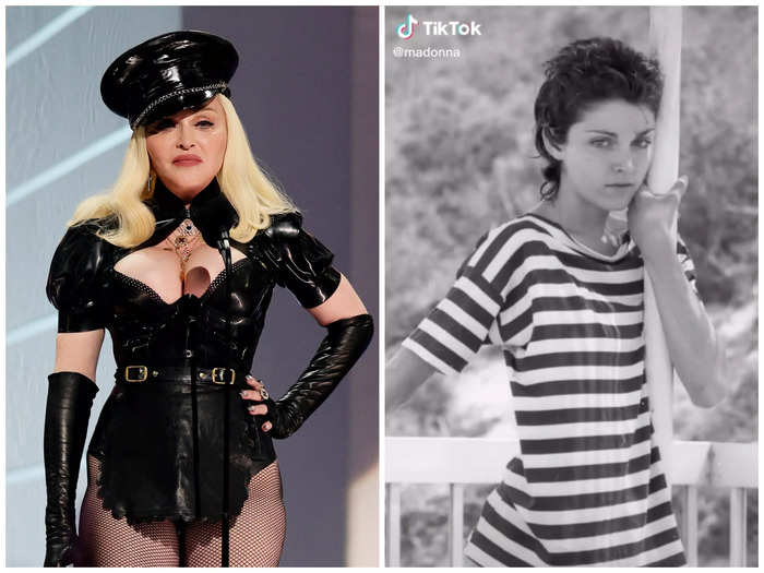 Madonna gave TikTok users a glimpse of the different haircuts she rocked as a teen.