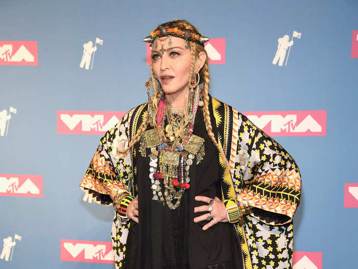 Madonna wore jewelry and garb from North Africa