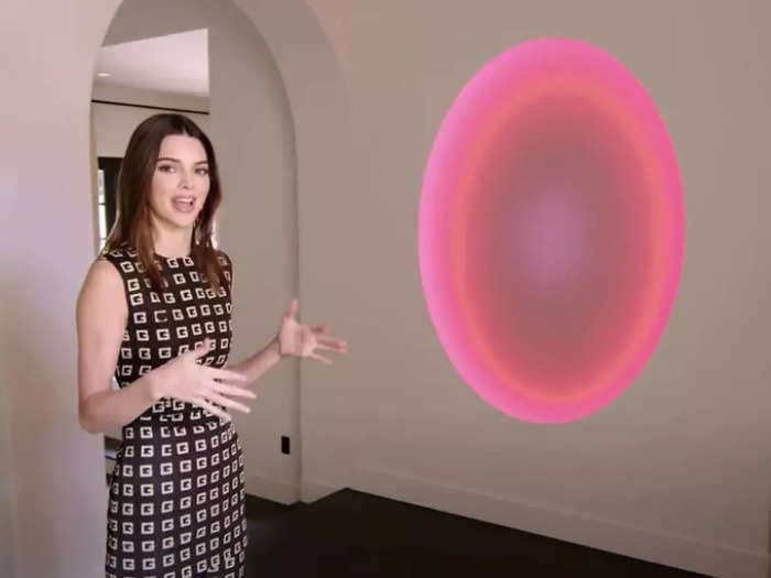 Kendall Jenner proudly displayed her $750,000 James Turrell sculpture in the entryway of her Los Angeles mansion.