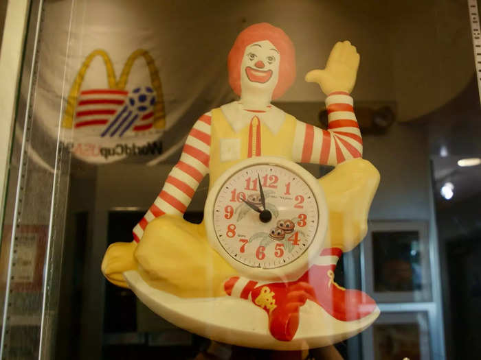 The Ronald McDonald clock was one of my favorites.