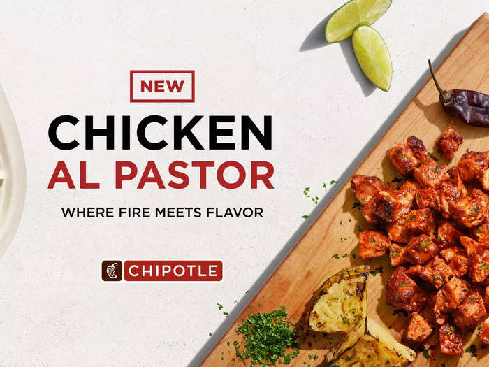 Most recently, the chain introduced chicken al pastor in test markets, following development and testing in the Cultivate Center.