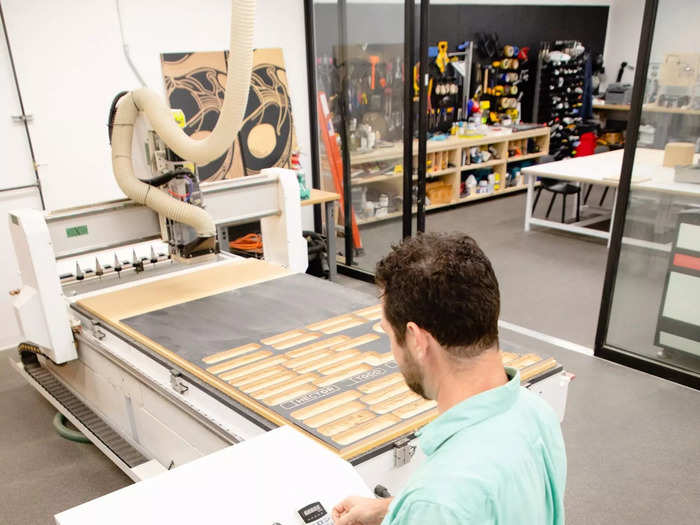 The CNC machine is a "workhorse," of the lab, according to Development Lab manager Josh Jenkins.