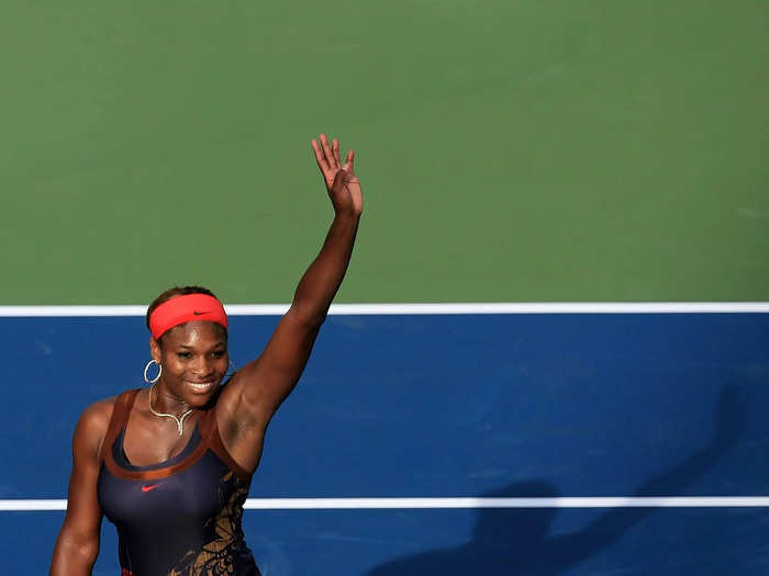 Williams brought gilded glamour to the court for the 2006 US Open.