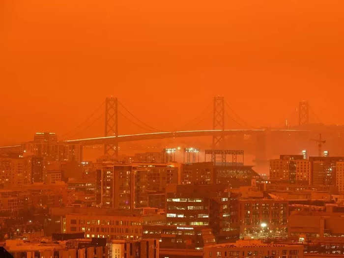 Seeing the sky turn bizarre, apocalyptic colors could help people take climate change a little more seriously, Insider reported.