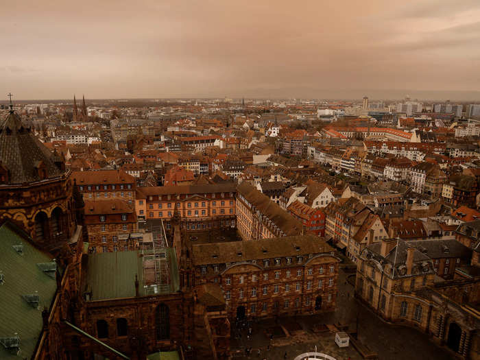 Earlier this year, sand storms in the Sahara desert in Africa brought dusty orange skies to Strasbourg, France, Anadolu Agency reported.