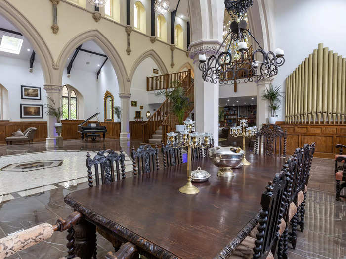 The church was designed with an open-plan layout, with the dining area leading into the reception area.