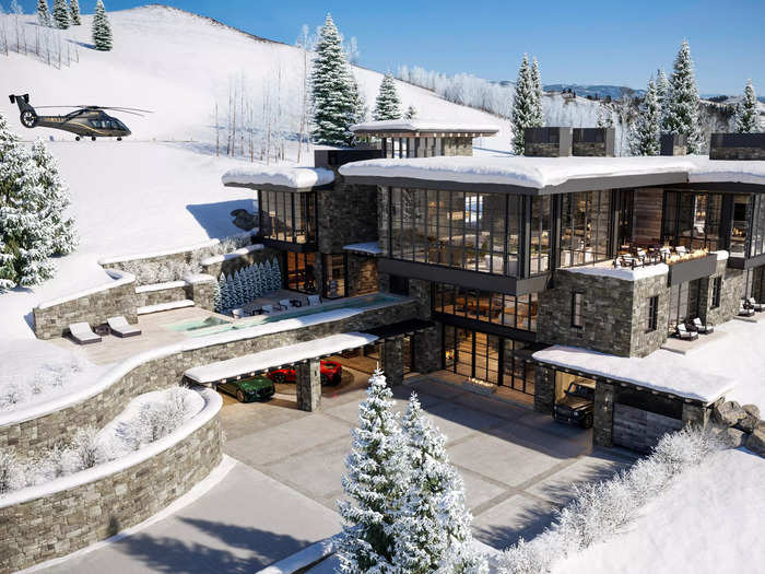 A 15,000 square-foot home is being constructed in Park City, UT at the top of the Deer Valley ski resort that is inspired by the glass house in the James Bond movie "Spectre." It