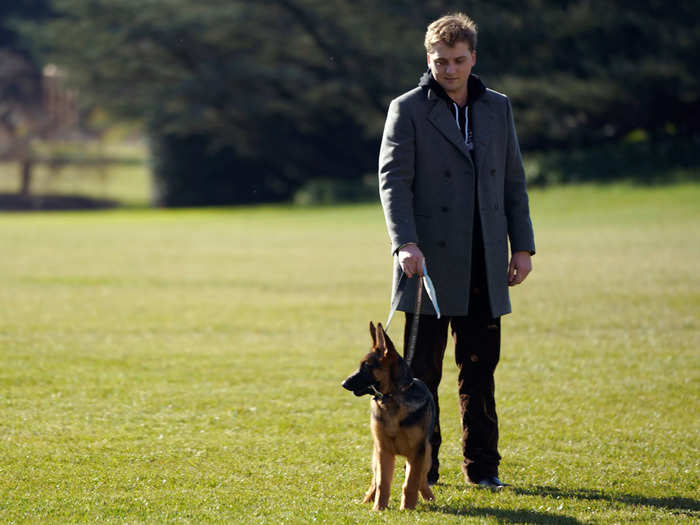 December 2021: Neal helped welcome the new White House puppy, Commander.