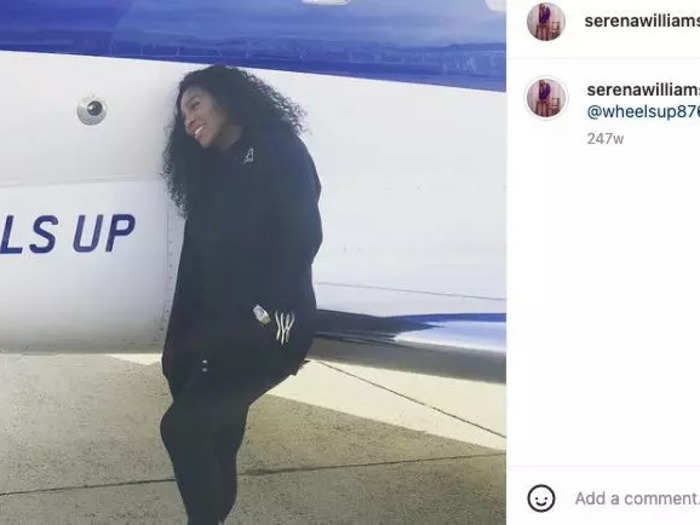 She also has a partnership with WheelsUp.