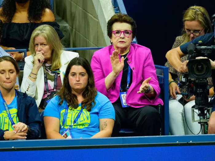 Tennis legend Billie Jean King attended Williams