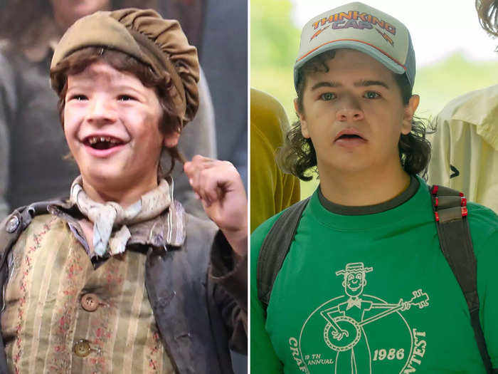 Gaten Matarazzo also had his break on the Broadway stage, charming audiences as Gavroche in "Les Miserables" in 2014.