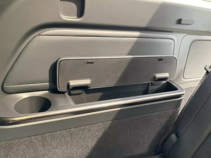 People riding in the way-back get most of the same amenities as more privileged passengers, including air vents, cupholders, storage cubbies, and charging ports.