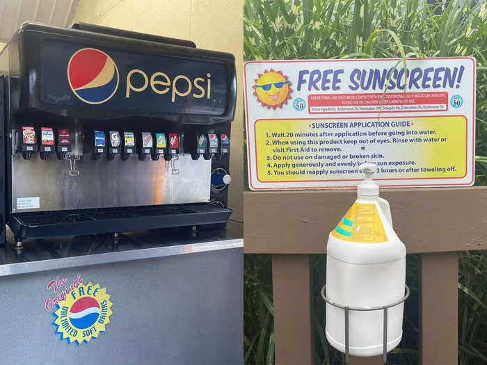 Holiday World is comparatively affordable and offers guests an unlimited amount of complimentary soft drinks and sunscreen.