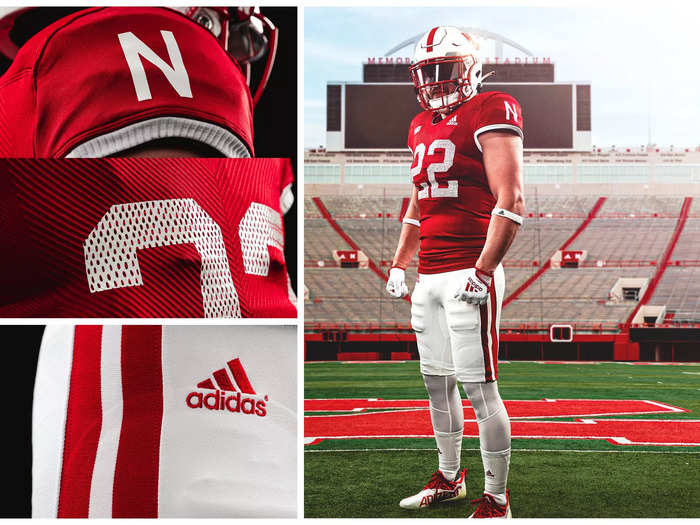 Nebraska has a new alternate uniform that is based on the set worn by the 1983 Huskers, complete with faux-mesh numbers.