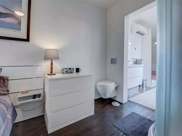 The owner even built a toilet in their bedroom, after it became apparent it would not fit in the bathroom.