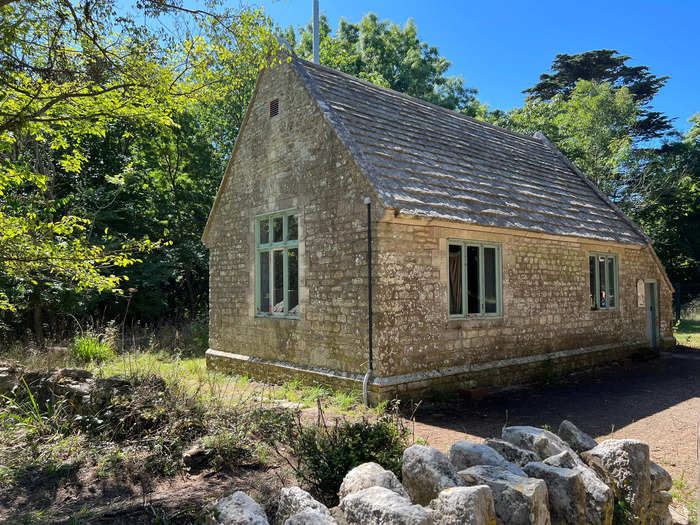 One of the ways Tyneham has been memorialized is through the reconstruction of the schoolhouse, which had shut its doors years before the evacuation.