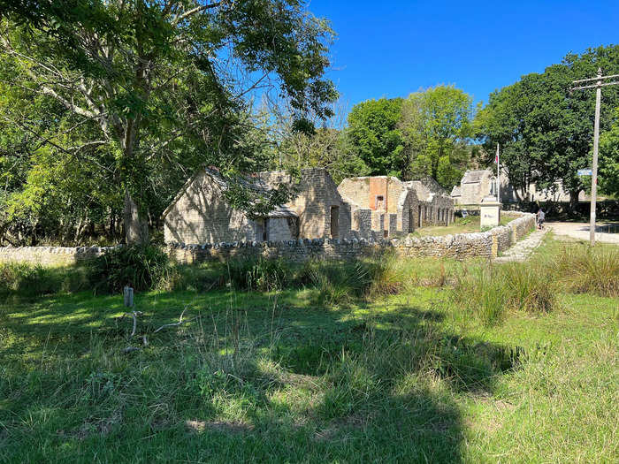 After the farm, I made my way to Tyneham Village — from a distance, it looked more like a Roman ruin than a row of homes.