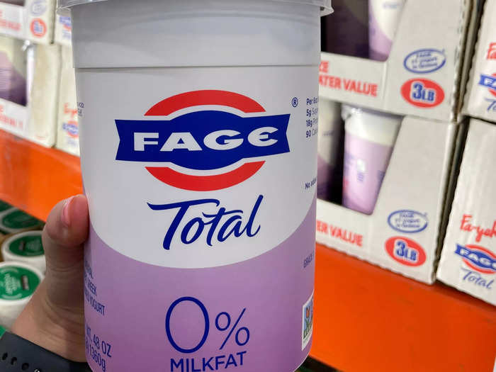 Fage is top-tier Greek yogurt, so I love that I can buy it at Costco.