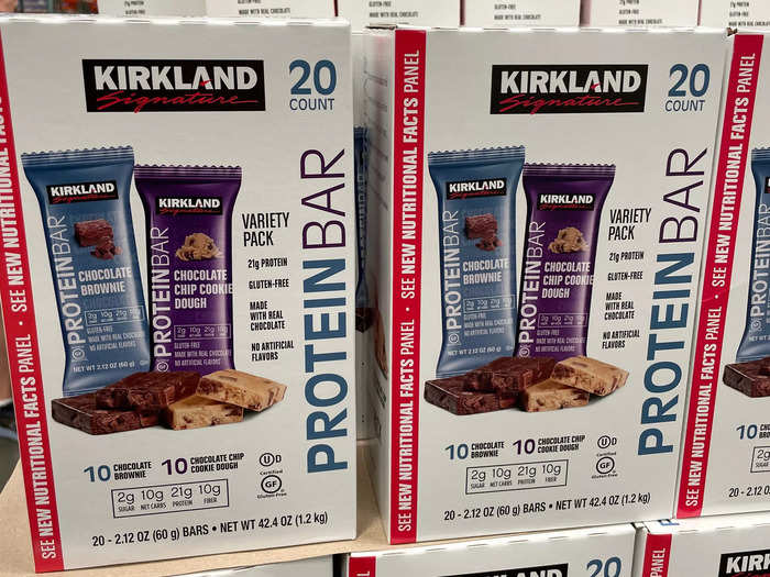 I eat one of these Kirkland protein bars almost every day.